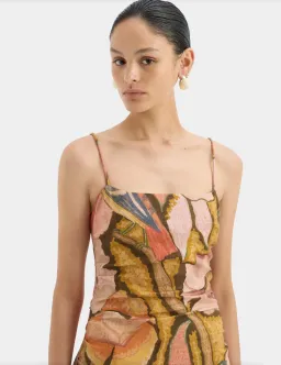 Sir the Label Talulah Column Dress Sanderling Floral Size 10 for rent on The Volte - image 3