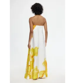 Acler Hopton Midi Dress in Ivory Calla Lily Size AU 10  for rent on The Volte - image 6