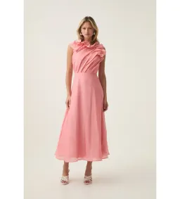 Aje Genesis Midi Dress Washed Coral Size M / AU  10  for rent on The Volte - image 1