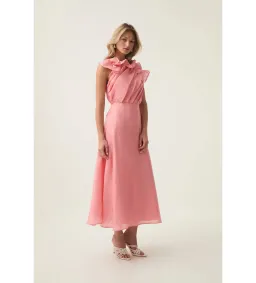 Aje Genesis Midi Dress Washed Coral Size M / AU  10  for rent on The Volte - image 3
