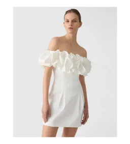 Misha Amara Mini Dress Ivory Size 8 for rent on The Volte - image 2