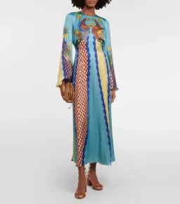 ALEMAIS Gilly Flare Sleeve Dress Multi Size AU 10 for rent on The Volte - image 9