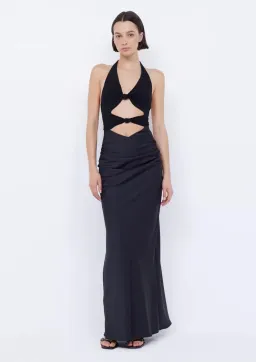 Bec & Bridge Solare Halter Maxi Dress Black Size 8 for rent on The Volte - image 1