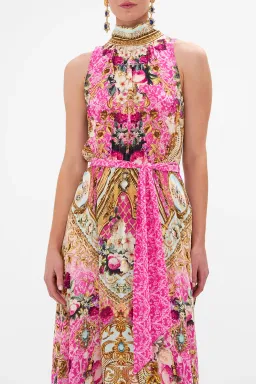 Camilla Necktie Midi Dress With Elasticated Waist Call Of The Canal Size XL / AU 16 for rent on The Volte - image 4