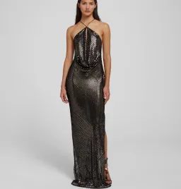 Rat & Boa Solar Maxi Dress Gown in Black with Sequin Size M / AU 10 for rent on The Volte - image 8