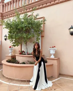 Arcina Ori Paloma Dress Black/White Size AU 8 for rent on The Volte - image 3