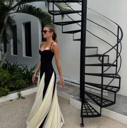 Arcina Ori Paloma Dress Black/White Size AU 8 for rent on The Volte - image 2