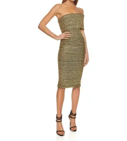 Eliya The Label Isobelle Dress Gold Sequin Size AU 8 for rent on The Volte - image 2