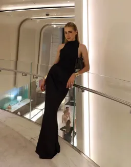 Henne Soraia Dress Black Size AU 8 for rent on The Volte - image 1