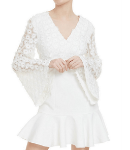 Keepsake Cross Your Mind Long Sleeve Mini Dress Size Medium for rent on The Volte - image 1