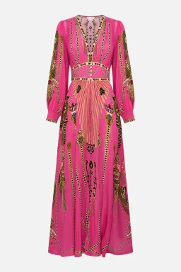 Camilla Song of the Scarab Button Dress with Shaped Waistband Print Size S / AU 10 for rent on The Volte - image 3