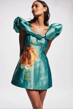 Alemais Regent Jade Mini Dress Green Size 14 for rent on The Volte - image 2