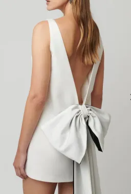 Effie Kats Nikola Mini Dress in Ivory Size L / AU 12 for rent on The Volte - image 4