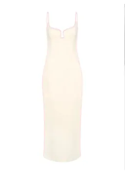 Paris Georgia Marlo Dress Cream /Bubblegum Pink Size S/Au 6  for rent on The Volte - image 3