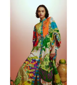 Alémais Tiger Shirtdress Multi Size 12 for rent on The Volte - image 1