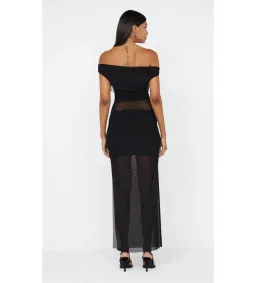 Bec & Bridge Pia Off The Shoulder Dress Black Size AU 6  for rent on The Volte - image 2