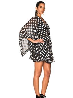 Zimmermann kimono dress black polkadot size 8 for rent on The Volte - image 2