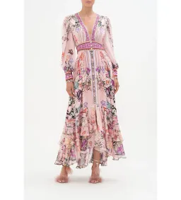 Camilla Long Button Front Dress Mad As A Snake Pink Size S / AU 10 for rent on The Volte - image 1