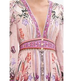 Camilla Long Button Front Dress Mad As A Snake Pink Size S / AU 10 for rent on The Volte - image 3