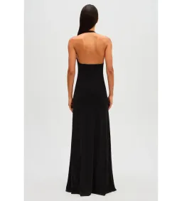 Misha Jennifer Cupro Dress Black Size 6 for rent on The Volte - image 3