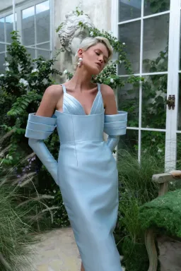 Eliya the Label Annalise Dress Blue Size L / AU 12 for rent on The Volte - image 4