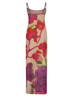 With Harper Lu Slip Dress Mesh Fuschia Bloom Size M / AU 10 for rent on The Volte - image 6