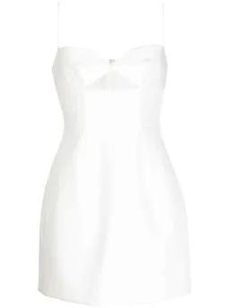 Rachel Gilbert Bodie Cut Out Sleeveless Cocktail Mini Dress White Size 10 for rent on The Volte - image 4