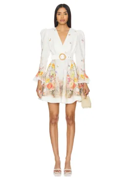 Zimmermann Tranquillity Mini Dress Red Butterflies Size 1 / AU 10 for rent on The Volte - image 1