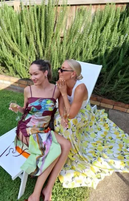 Alemais Jedda Side Tie Maxi Dress Multi Size 6  for rent on The Volte - image 6