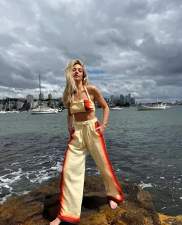 Venroy Gradient Halter Neck Top and Pant Set Multi Size 8 for rent on The Volte - image 1