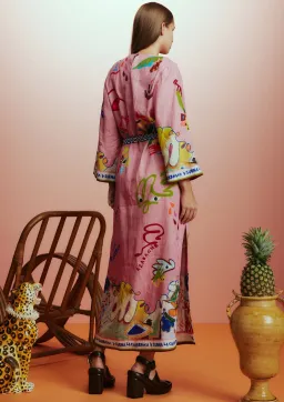 Alemais La Charrasca Midi Dress Pink Size 16 for rent on The Volte - image 2