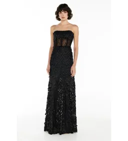 Manning Cartell Supreme Extreme Strapless Gown Black Size AU 6 for rent on The Volte - image 1