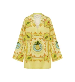 Alémais La Musica Tunic Dress Yellow Print Size AU 12 for rent on The Volte - image 6