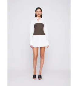 Anna Quan Claudia Dress in Dark Cocoa Size AU 12 for rent on The Volte - image 1