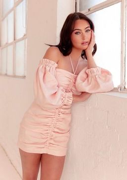 Sofia the Label  Chloe Dress Baby Pink Size 8 for rent on The Volte - image 3