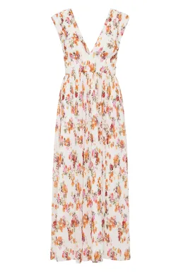 Aje Becoming Bow Back Midi Dress Flora Natura Size AU 10  for rent on The Volte - image 4