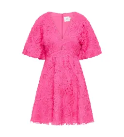 Aje Florential Mini Swing Dress Azalea Pink Size AU 12 for rent on The Volte - image 5