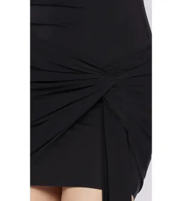 Bec & Bridge Delany Drape Mini Dress Black Size AU 6 for rent on The Volte - image 4