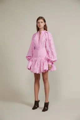 The Acler Cookes Skirt in Taffy Pink Size 6  for rent on The Volte - image 1