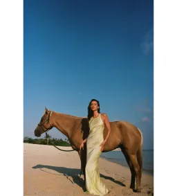 Turquoise lane  Andie Dress in Lemon Yellow Size S / AU 8 for rent on The Volte - image 1