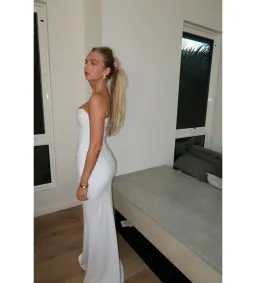 HNTR the label Louie Gown Blanc White Size XS / AU 6 for rent on The Volte - image 4