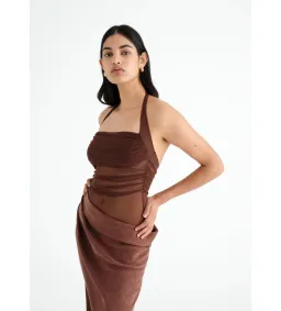 Benni Gina Dress in Chocolate Size AU 10 for rent on The Volte - image 3