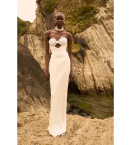 Sau Lee Evelyn Strapless Dress in White Size 2 / AU 6  for rent on The Volte - image 1