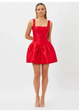 Bianca & Bridgett Alba Mini Dress Red Size 6 for rent on The Volte - image 1