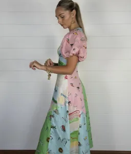 Alemais Jet Midi Dress Multi Size AU 12 for rent on The Volte - image 6