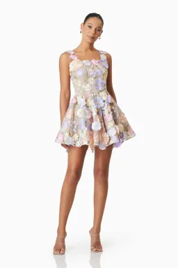 Elliatt Moana Mini Dress Floral Size M / AU 10 for rent on The Volte - image 1