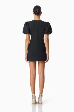 Elliatt Delia Diamante Mini Dress in Black Size 10 for rent on The Volte - image 3