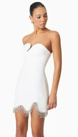 Elliatt Delia Party Mini Dress in White Size 8 for rent on The Volte - image 5