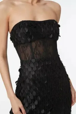 Manning Cartell Supreme Extreme Strapless Gown Black Size AU 6 for rent on The Volte - image 4