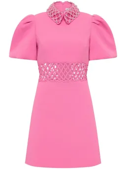 Rebecca Valance Aubree Collar Mini Dress Rose Pink Size 8 for rent on The Volte - image 4